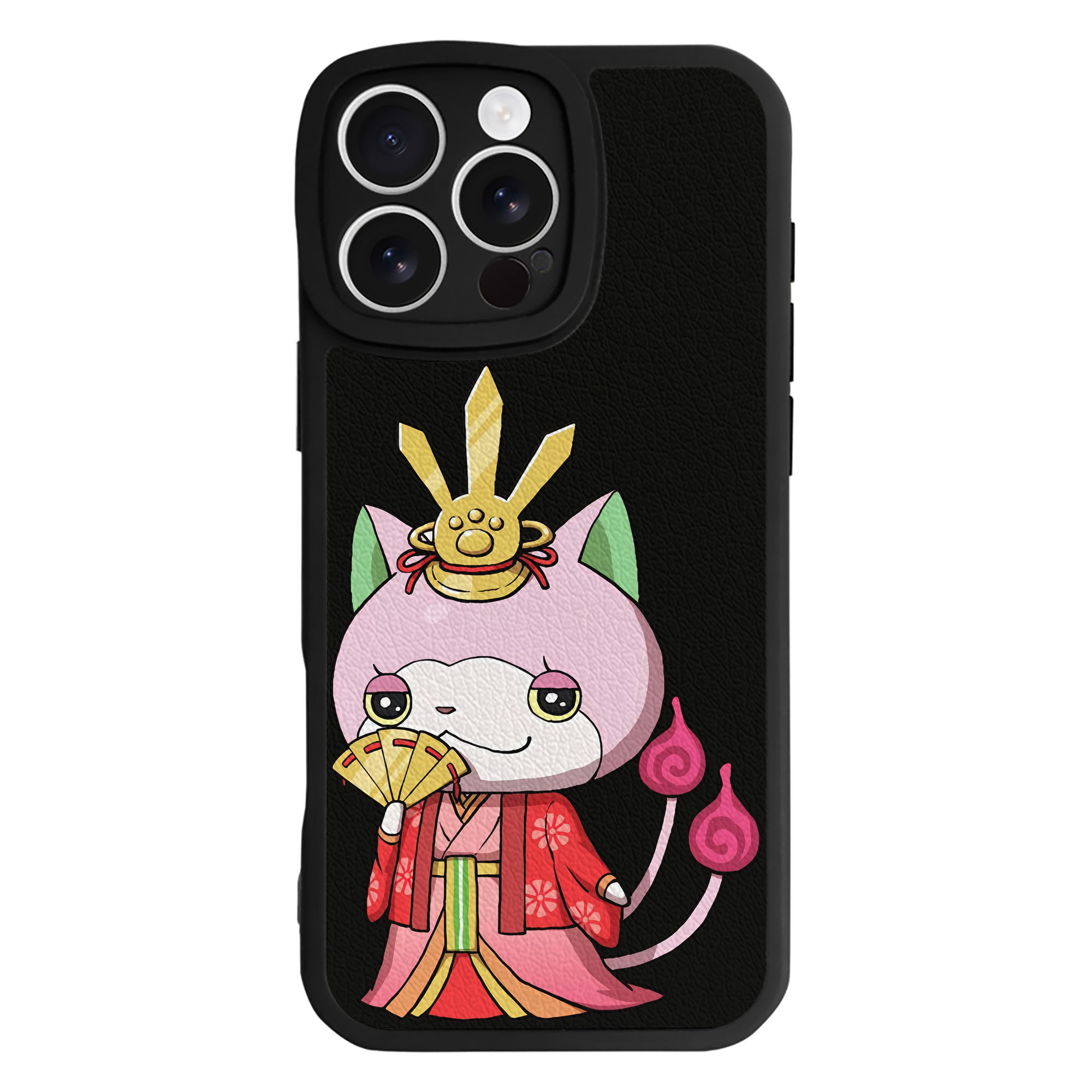（画像用） 妖怪ウォッチ Yo-kai Watch 【iPhone 16シリーズ対応】シリコンスマホケース（レザー調） 材質：シリコン